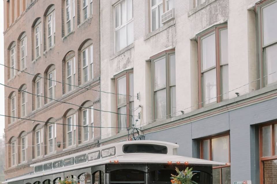 Front Entrance with trolly