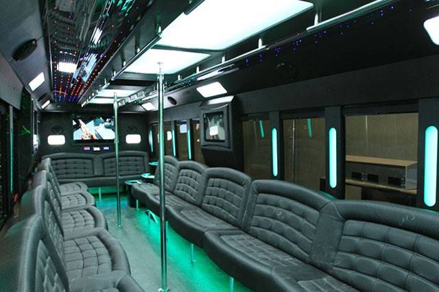 40 Pass Party Bus Interior