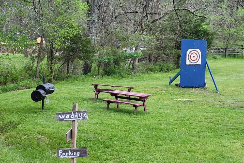 Guests enjoying the meadow