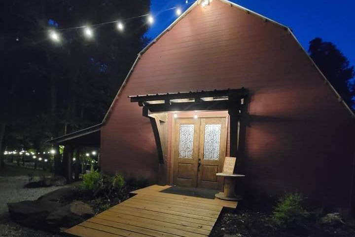 The Barn at night