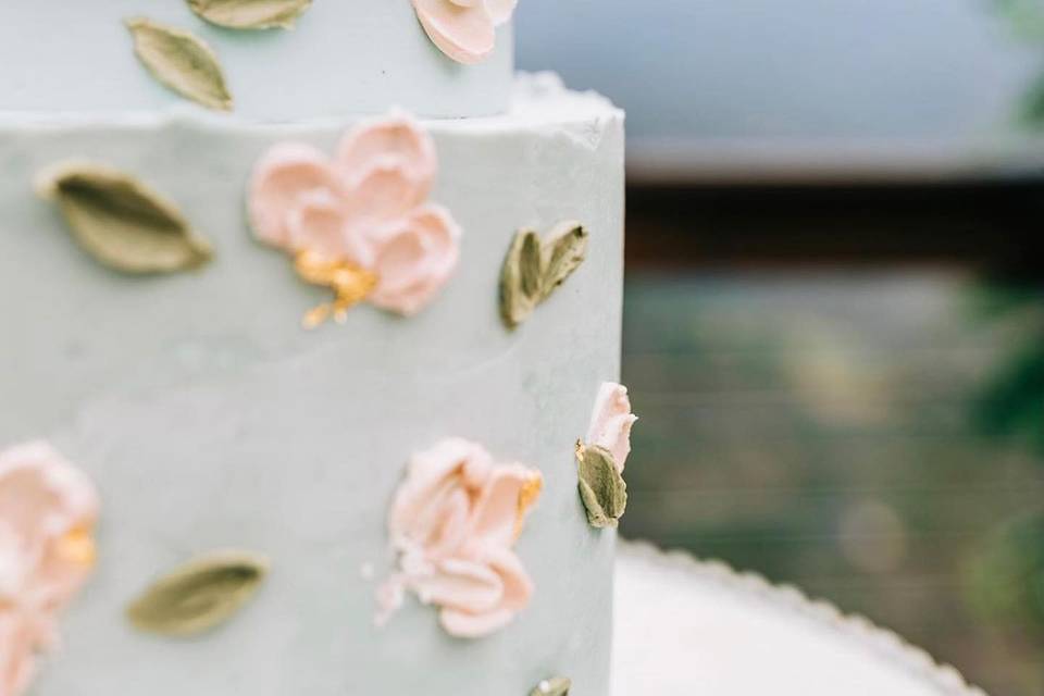 Painted buttercream