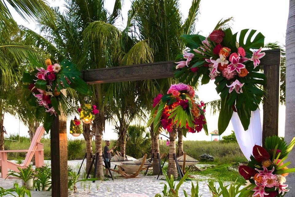 Beach elopement