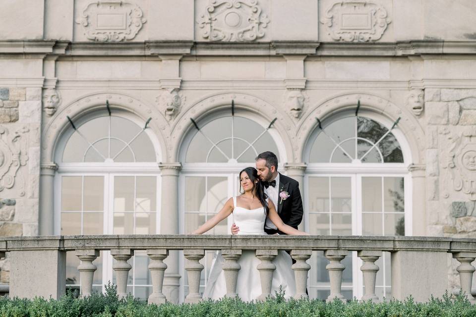 Blithewold bride and groom