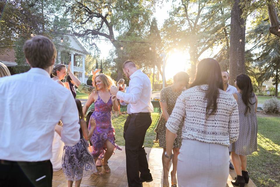 Celebrations on the dance floor