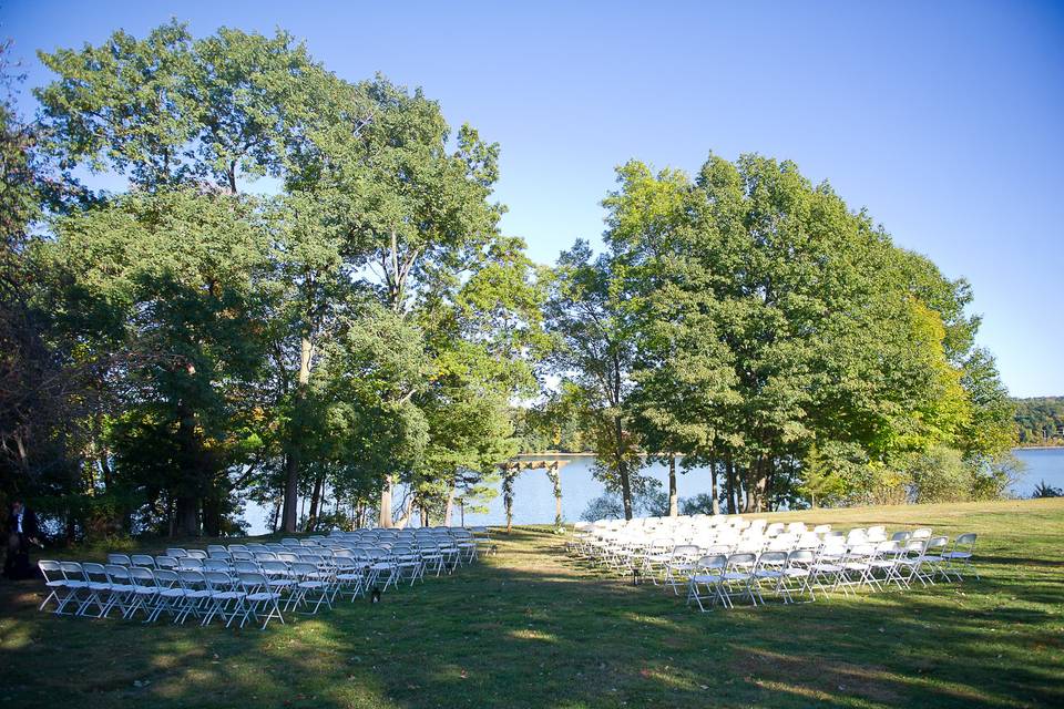 Chairs set up