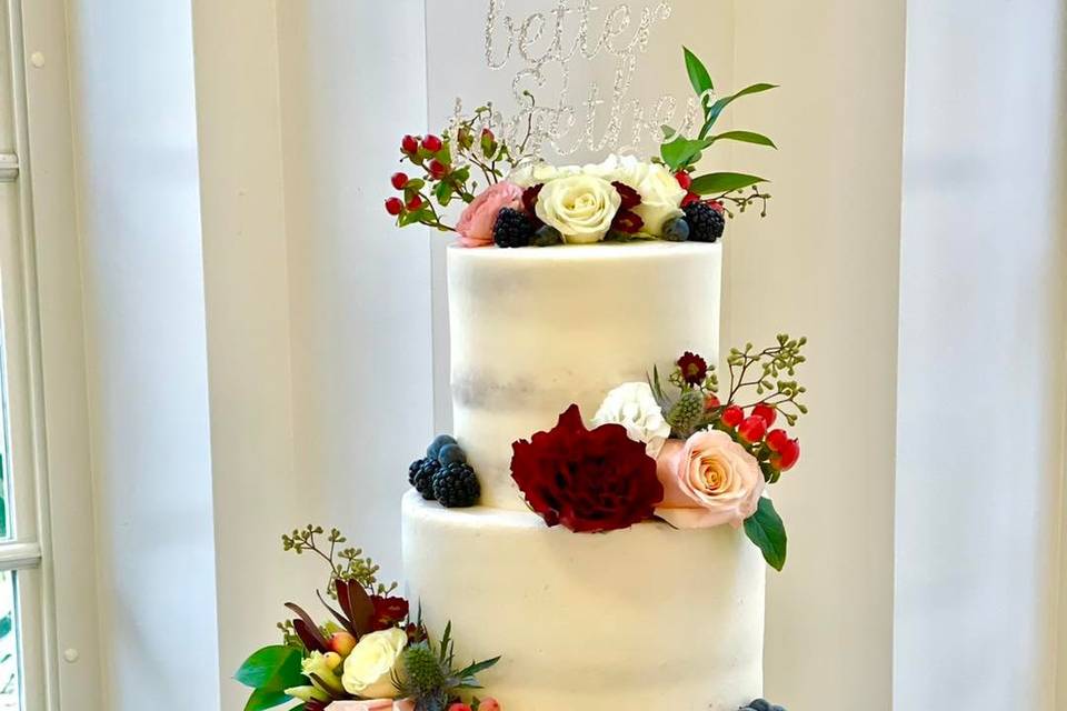 Naked Wedding Cake