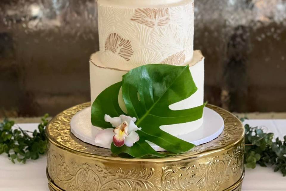 Tropical Wedding Cake