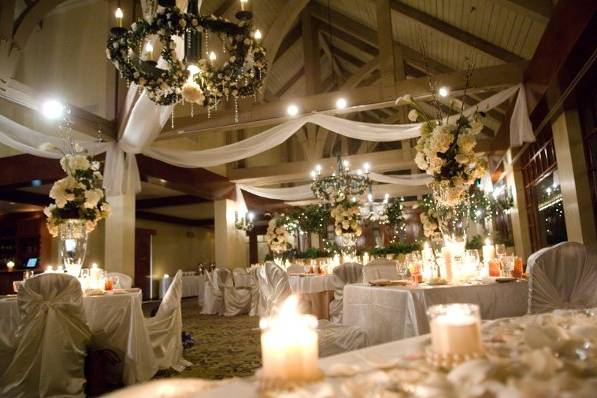 Wedding reception area