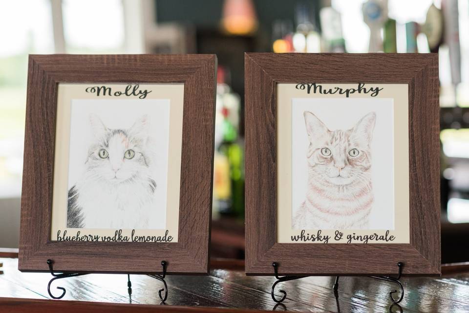 Cat Signature Drink Signs