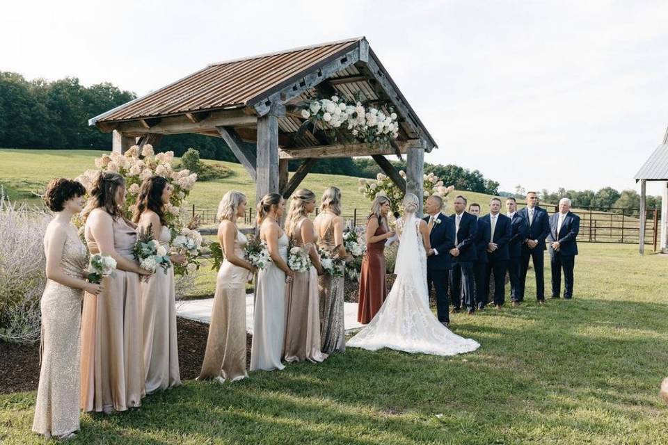 Ceremony outdoors