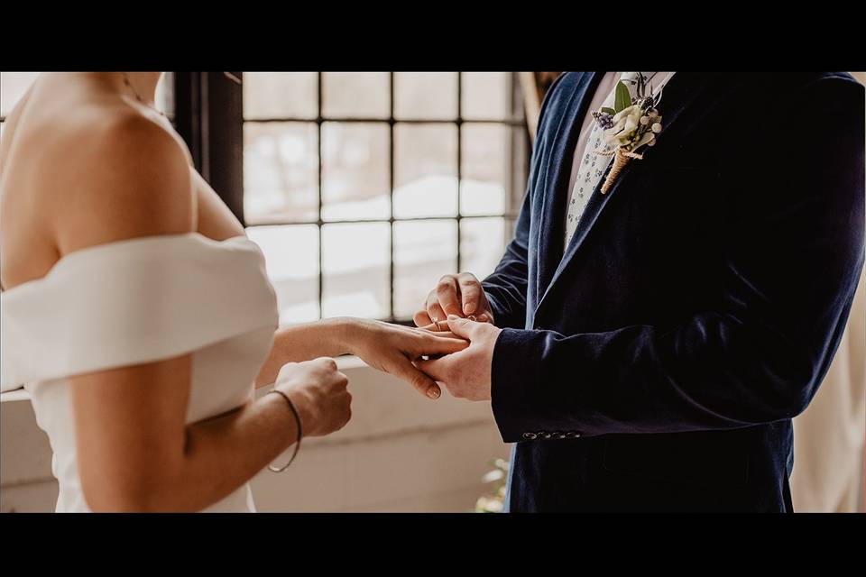 Fine art wedding film