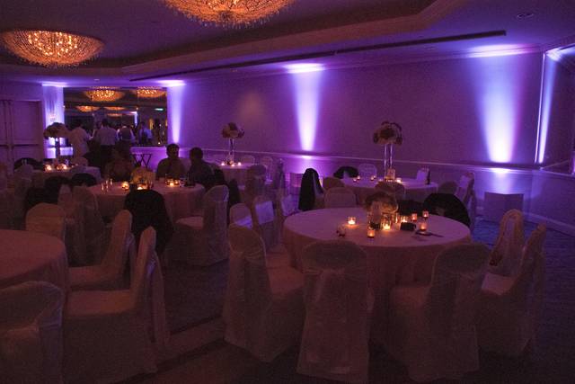 Reception uplighting