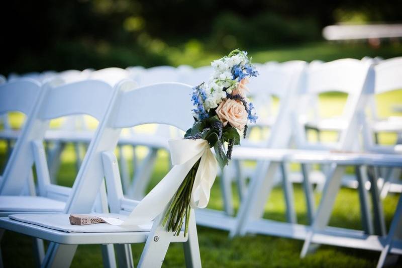 Elegant white chairs