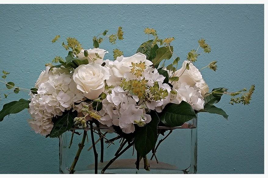 White flower arrangement