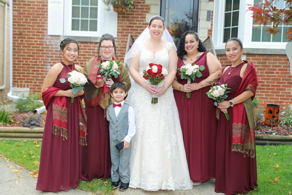 Brides before wedding