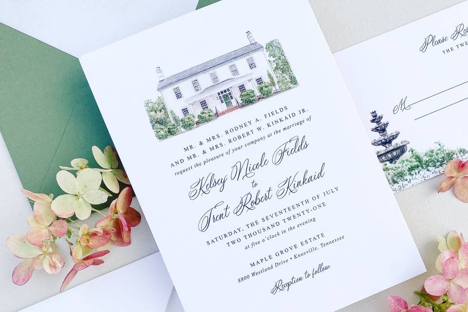 Wedding Venue Illustration