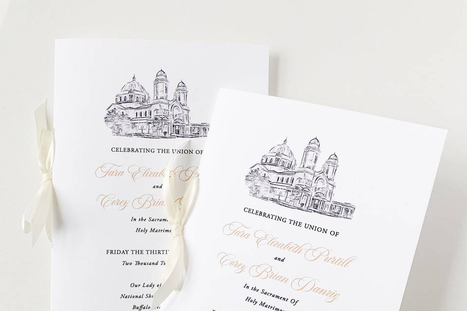 Custom Wedding Programs