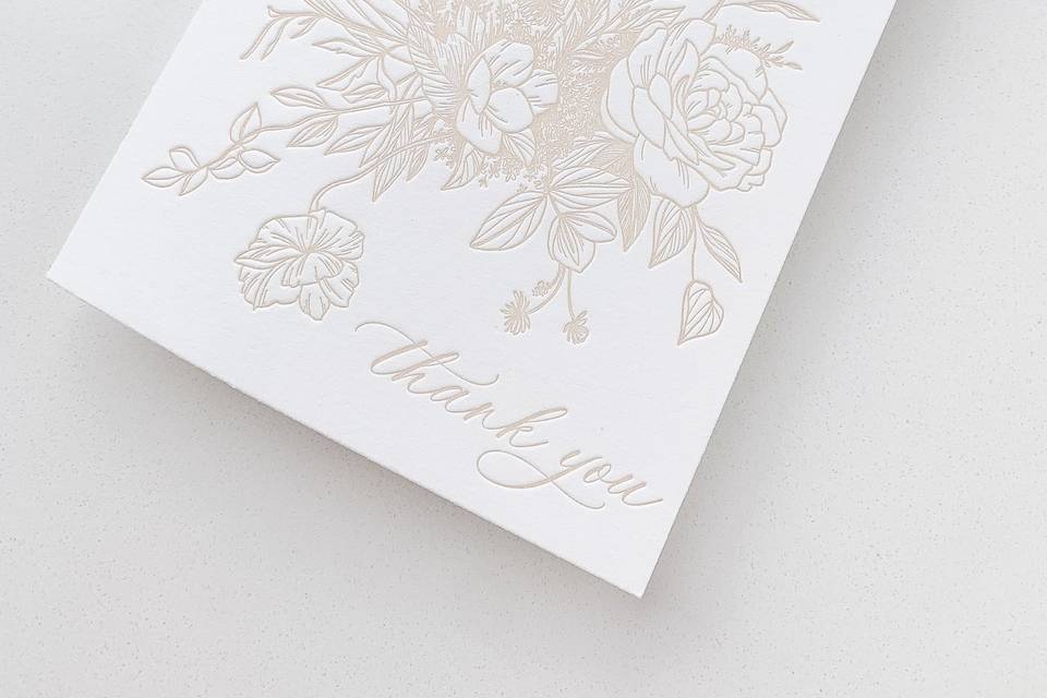Letterpress Thank Yous