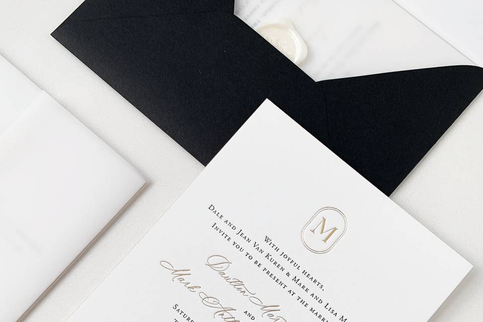 Gold Foil Pressed Suite