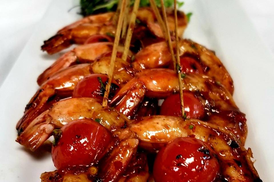 Bourbon Glazed Shrimp