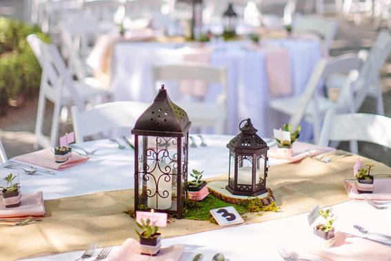 Outdoor Reception Centerpieces