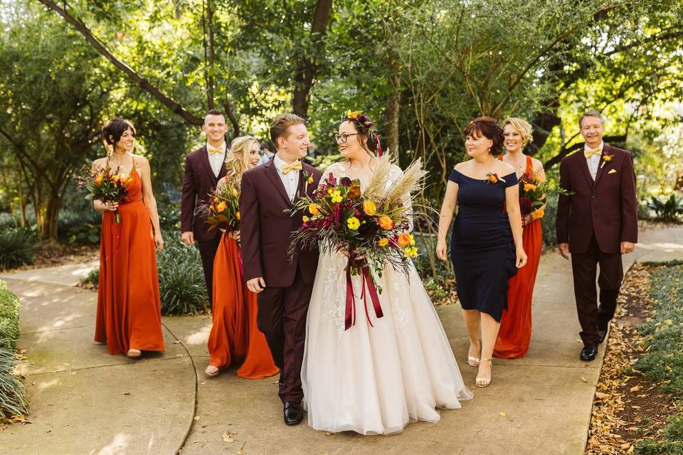 Garden Bridal Party