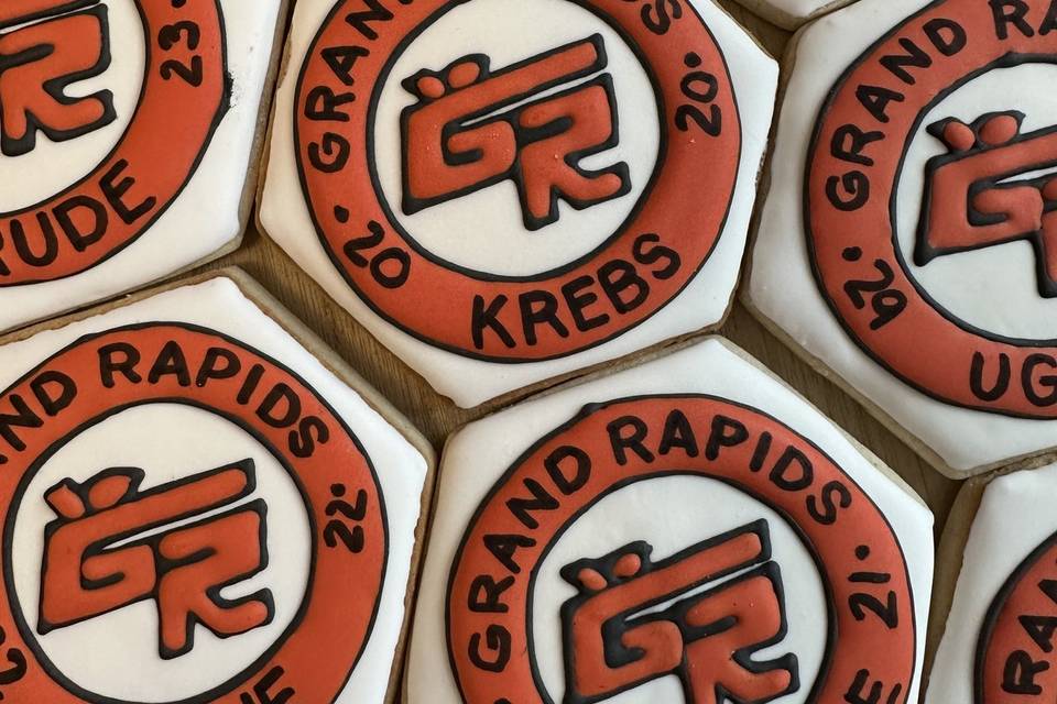 GR Hockey logo cookies