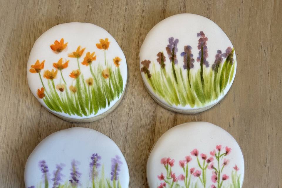 Painted sugar cookies