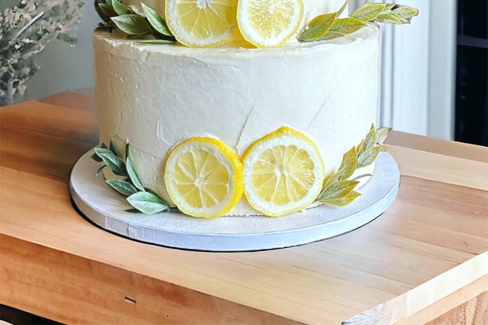 Lemon wedding cake