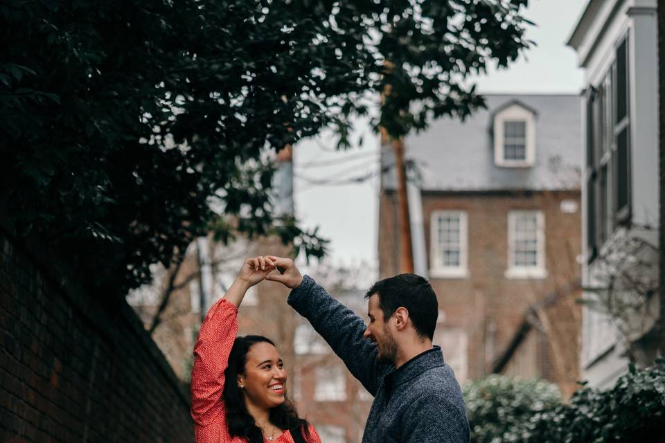 An Old Town Engagement