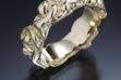 14k yellow gold freeform ring