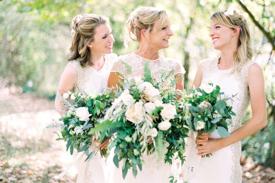 Happy three brides