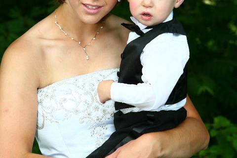 Bride and her ring bearer