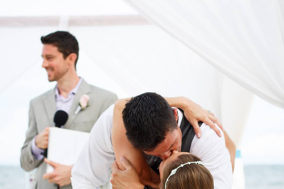 Wedding kiss