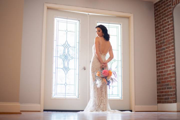 Bride at the door