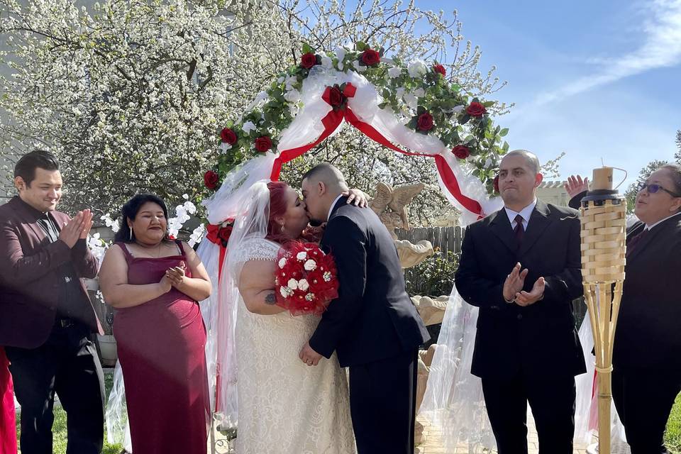 Elk Grove backyard wedding