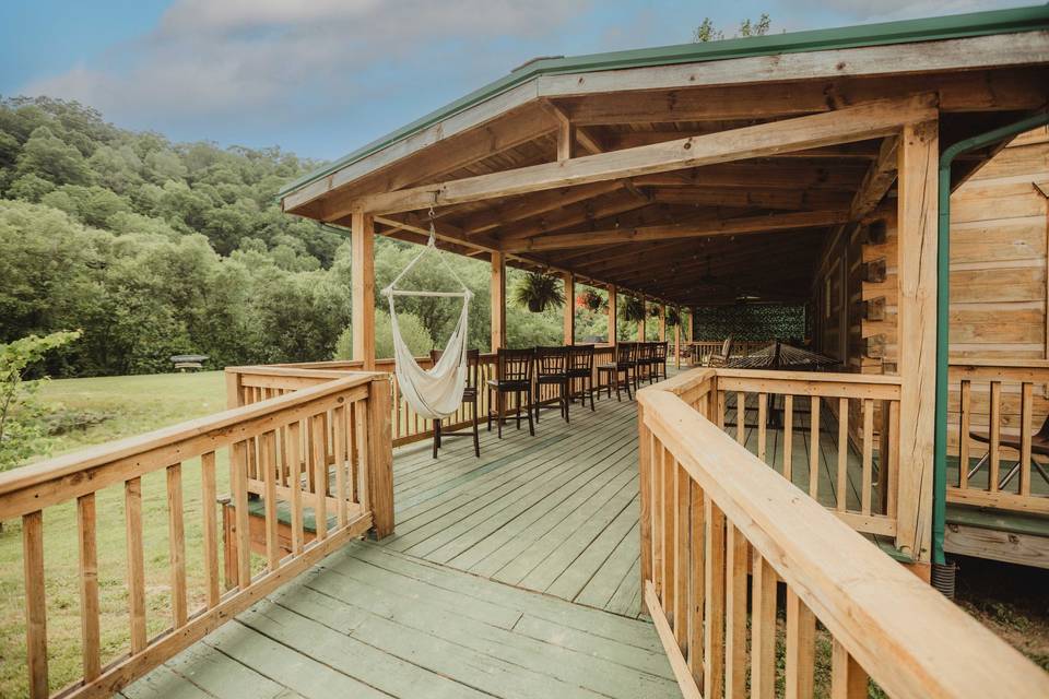 Legacy Inn cabin porch