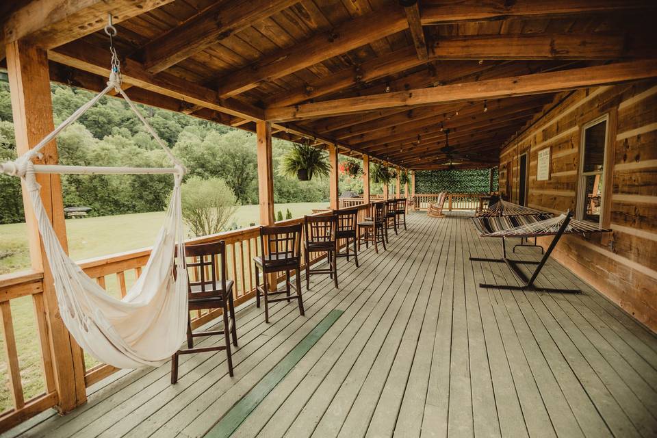 Legacy Inn cabin porch