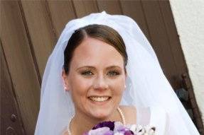 Bride holding her bouquet