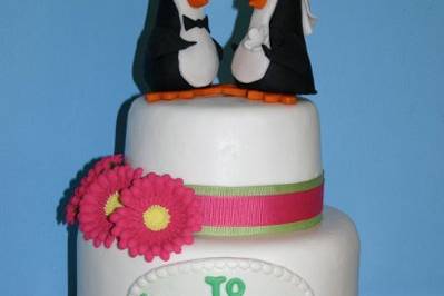 Penguin Wedding Cake
