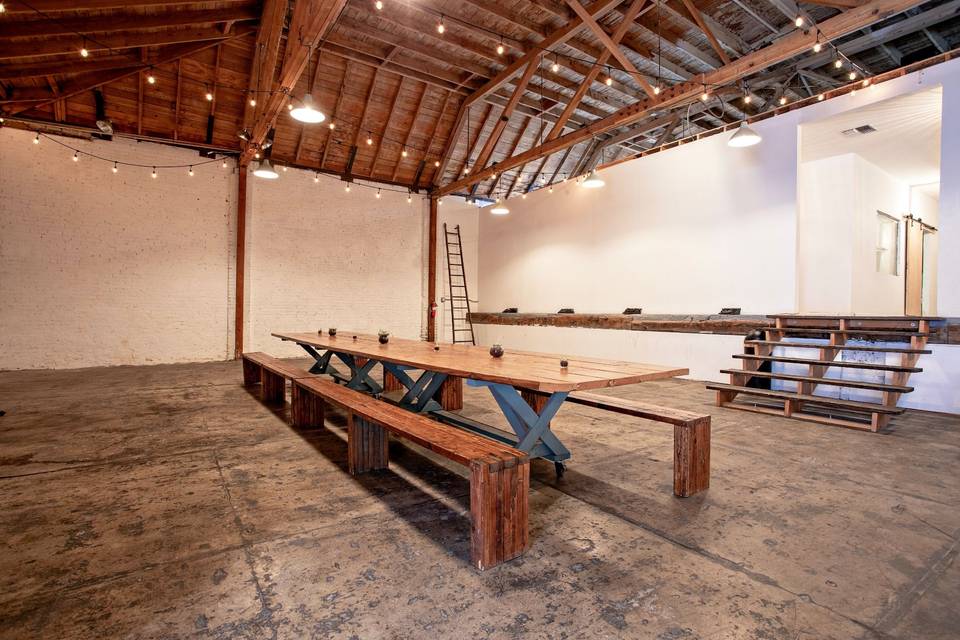 Main Event Space w/ farm table