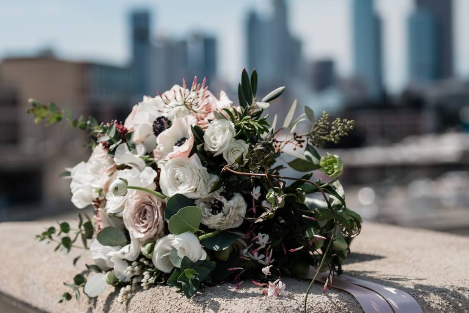 Floral & View of DTLA