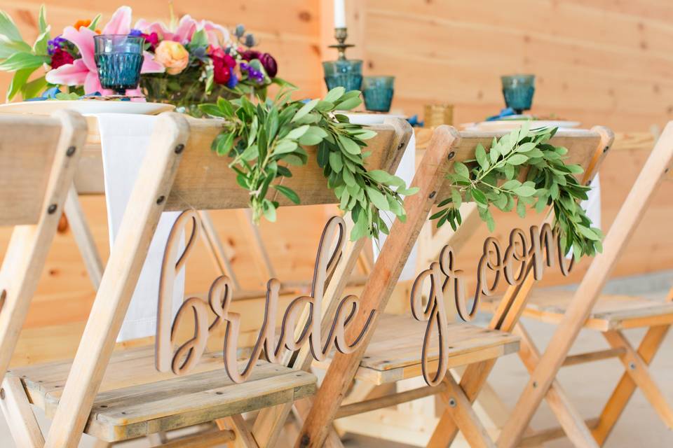 Bride + Groom Decor