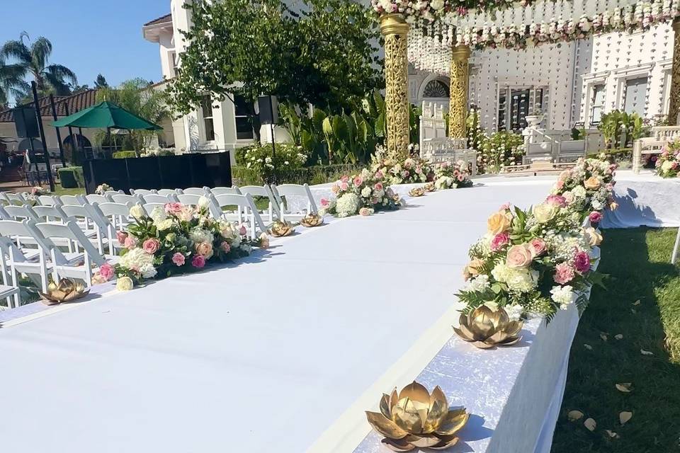 Raised Aisle for Bride