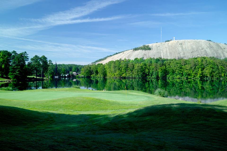 Golf Course with Mountain View