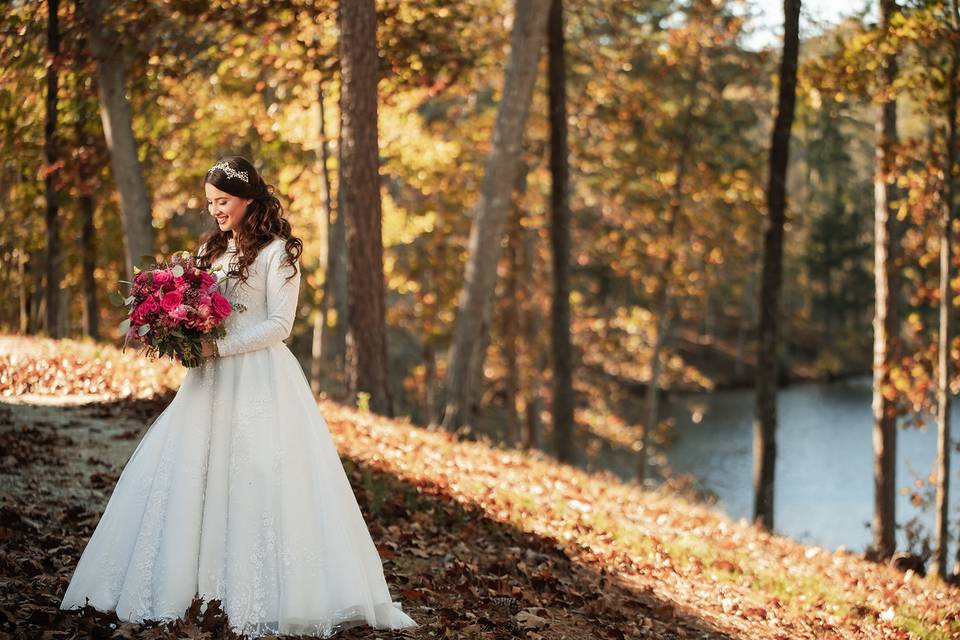 Lakeside Bridal Portraits