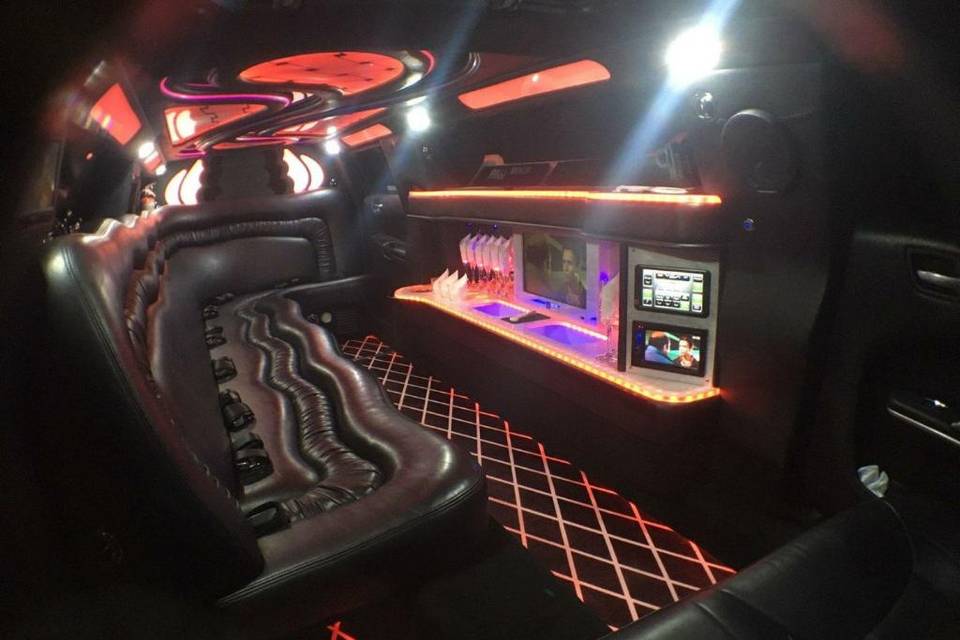Fully loaded stretch limousine