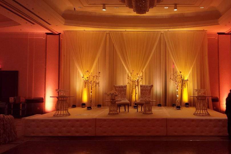 BACKDROP & STAGE LIGHTING