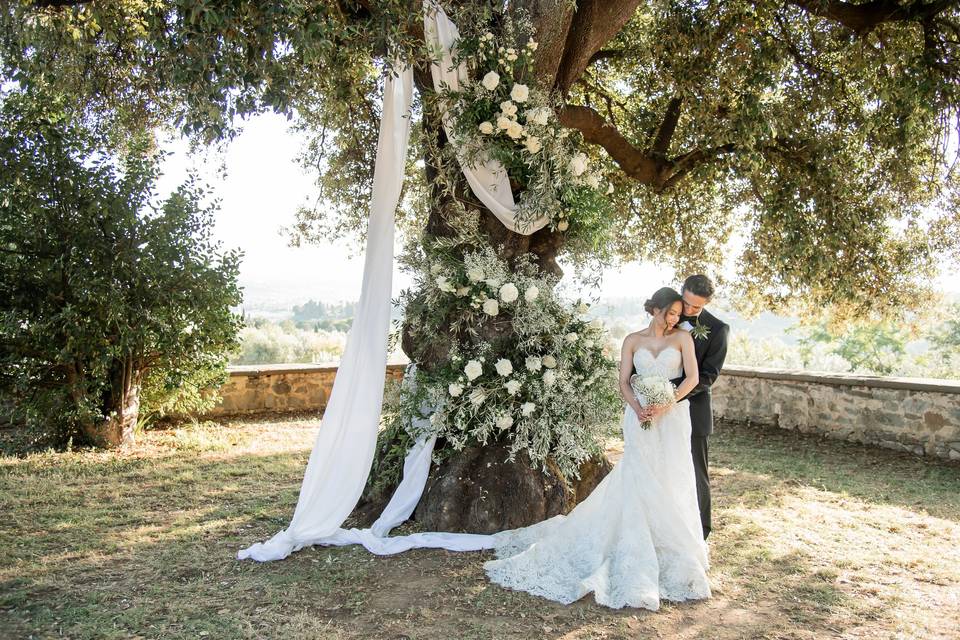 Draping ceremony trees