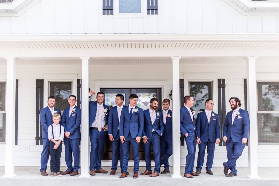 Groom and groomsmen